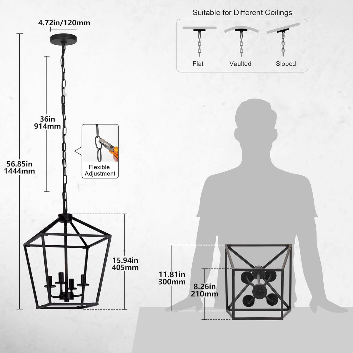 4-light-chandelier-industrial-ceiling-light-black-lantern-light-fixtures-with-farmhouse-metal-cage-adjustable-height-rustic-geometric-hanging-light-e12-base-for-kitchen-island-entryway-indoor