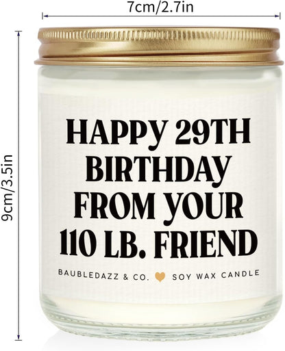 Funny Best Friend Birthday Gifts for Women- Handmade Lavender Candle5