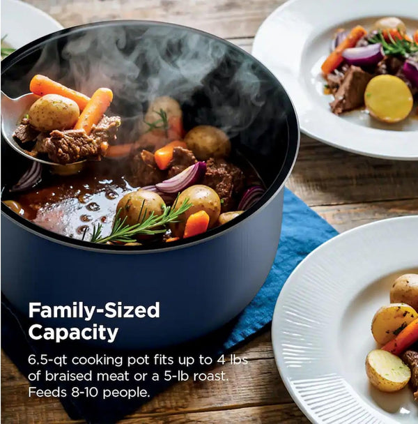 Hyper-Heat Pressure Cooker - 6.5 Quart Multi-Cooker with 9 Programmable Functions, 1200W Power, Simpliserve Pot for Family Meals, Electric Pressure Cooker for Fast and Healthy Cooking (Blue)7