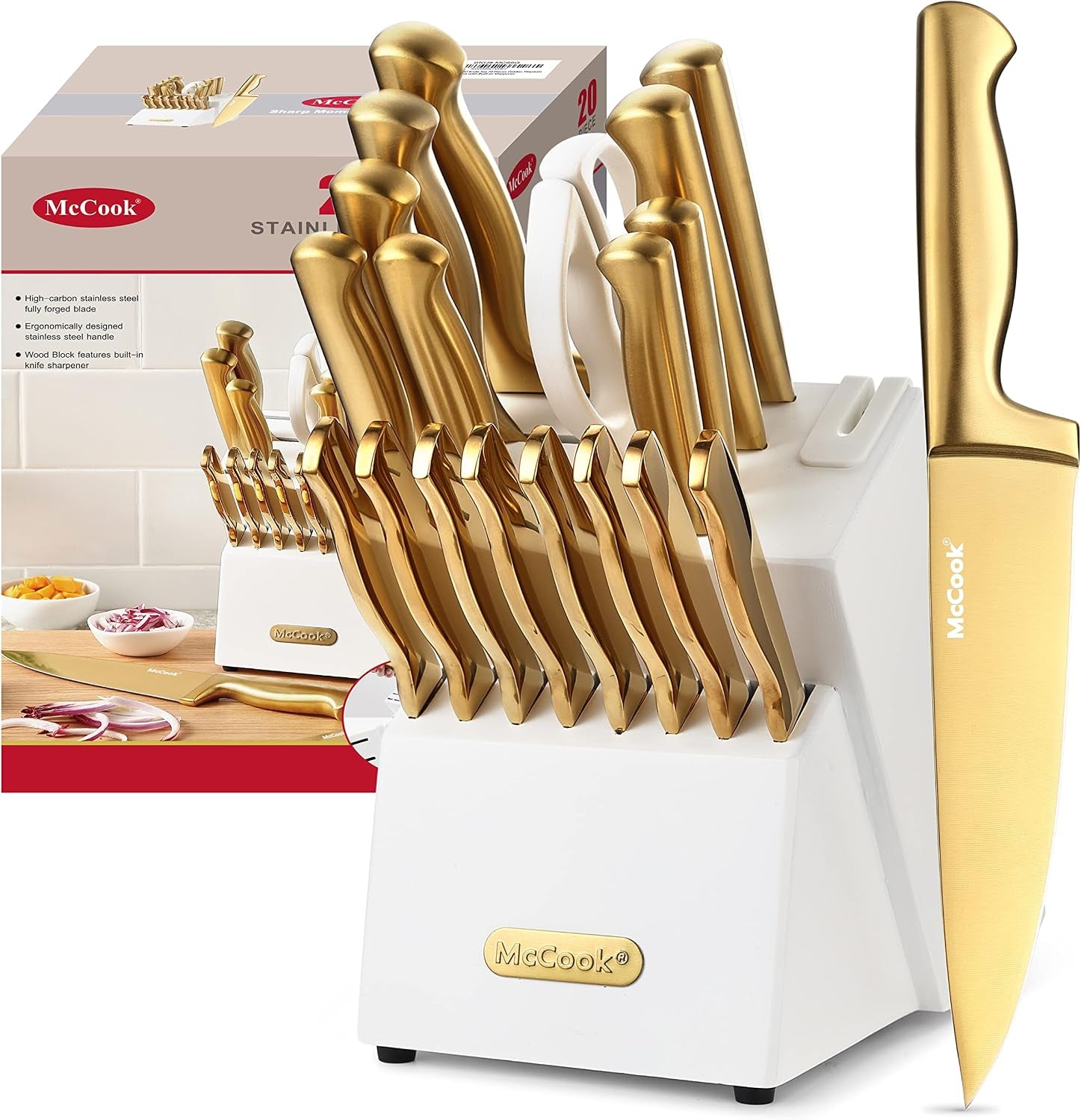®-kitchen-knife-sets-golden-titanium-stainless-steel-knives-block-set-with-built-in-sharpener-20-piece-knives-restaurant-grade-sharp-elegant-gold-stylish-wooden-block-for-modern-culinary-german-forged-stainless-steel-20-pc-razor-sharp-anti-rust-ergonomic-handles-full-tang-elegant-gold-gift-box