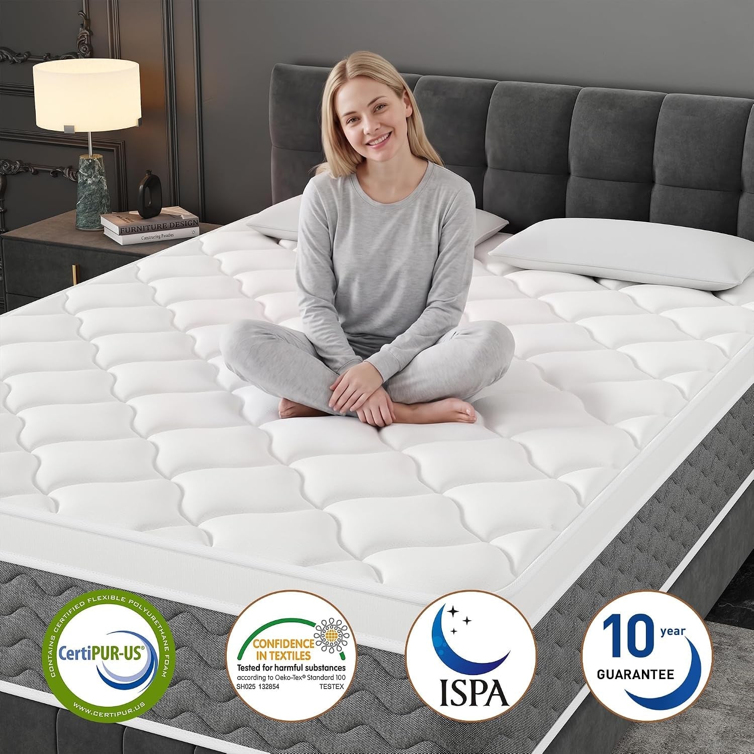 gray-queen-mattress-12-inch-queen-size-hybrid-memory-foam-mattress