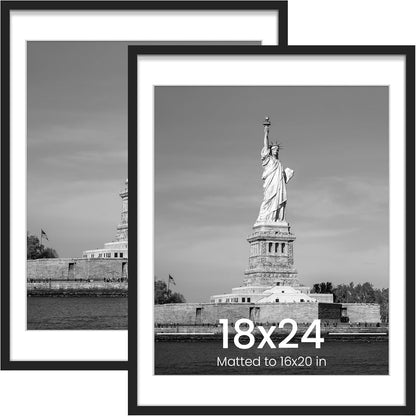 18X24 Poster Frame, Wall Gallery Frames Set of 2, Black1