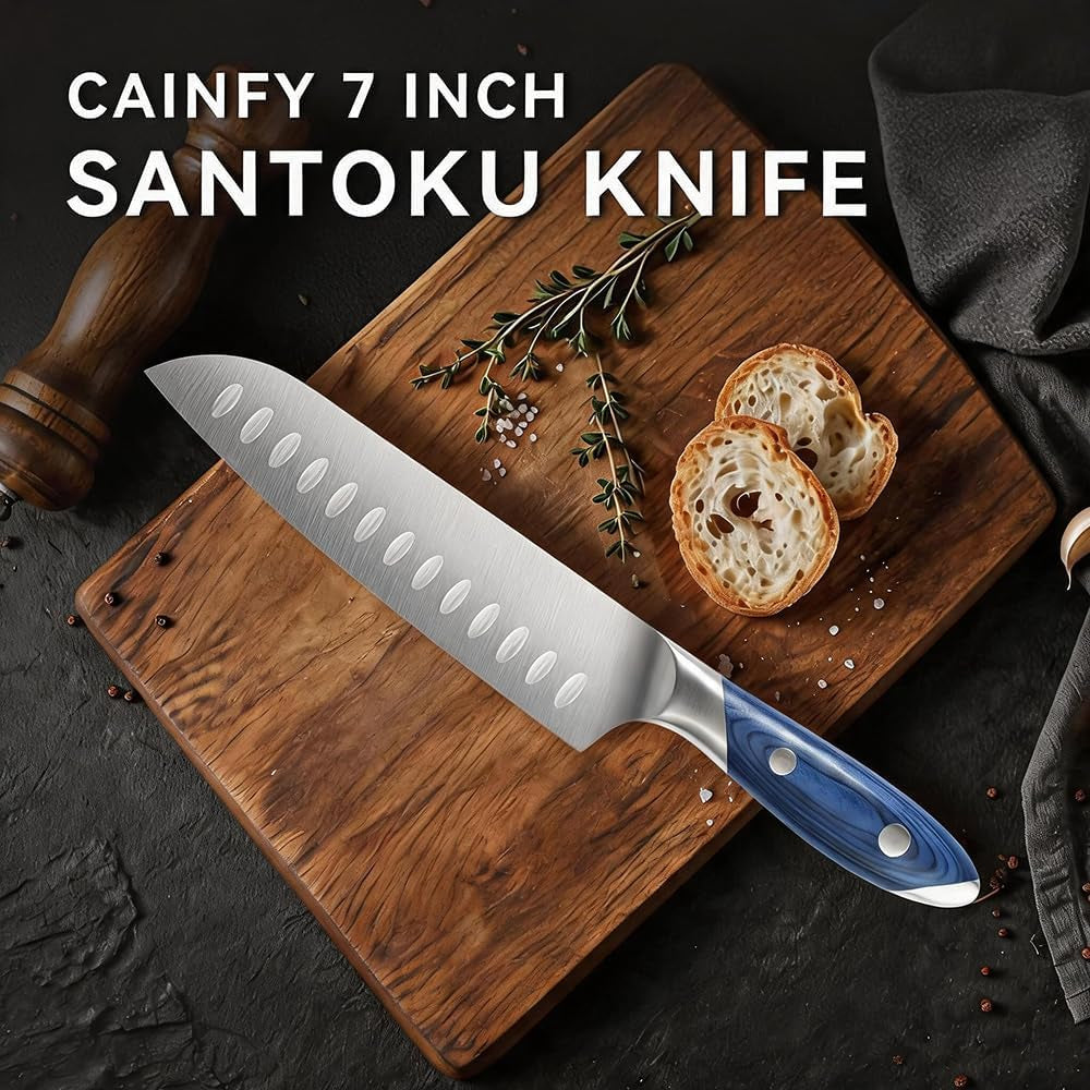7-inch-stainless-steel-kitchen-santoku-knife-blue-pakkawood-handle