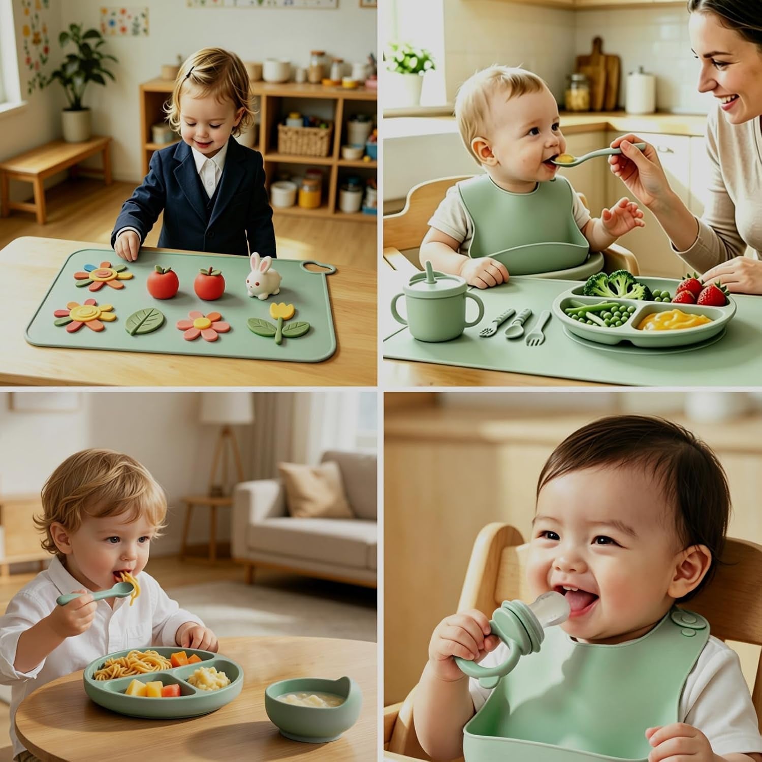 19-pcs-silicone-baby-feeding-set-eating-essentials-for-newborn-toddler-plates-and-bowls-set-with-bib-sippy-cup-fruit-feeder-freezer-tray-fork-spoon-infant-led-weaning-supplies-utensils