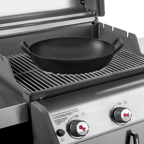 Cast Iron Wok for Weber Gourmet BBQ System | Universal Nonstick Stir-Fry Pan, for Multiple Cooktops Including Induction, Gas Stove, Range Oven, Campfire4