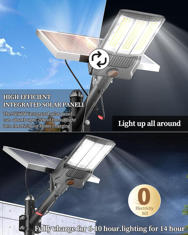 Solar Street Lights Outdoor, Of-12000W Commercial Parking Lot Light2