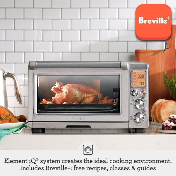 Breville BOV845BSS Smart Oven Pro, Brushed Stainless Steel | Feast Boldly with Countertop Oven and Toaster'S 10 Cooking Functions | Convection Setting Reduces Cook Time by up to 30%2