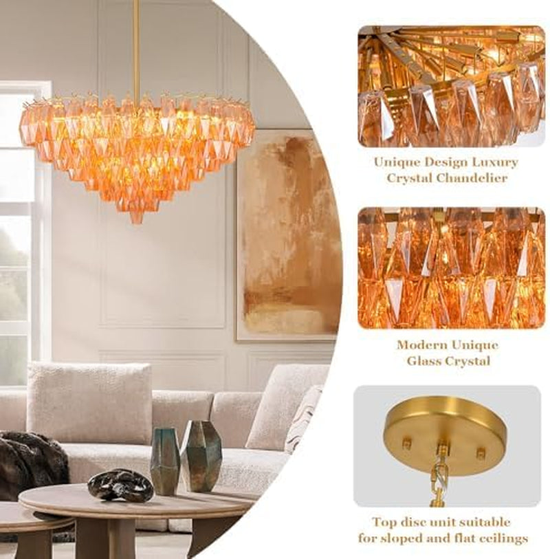 36-modern-round-amber-crystal-chandelier-8-tier-large-luxury-brass-20-light-chandelier-for-dining-room-high-ceiling-foyer-staircase-warm-golden-glow-for-cozy-winter-nights