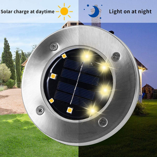Solar Lights Outdoor Waterproof, Warm White, 16 Pack Ground Lights4
