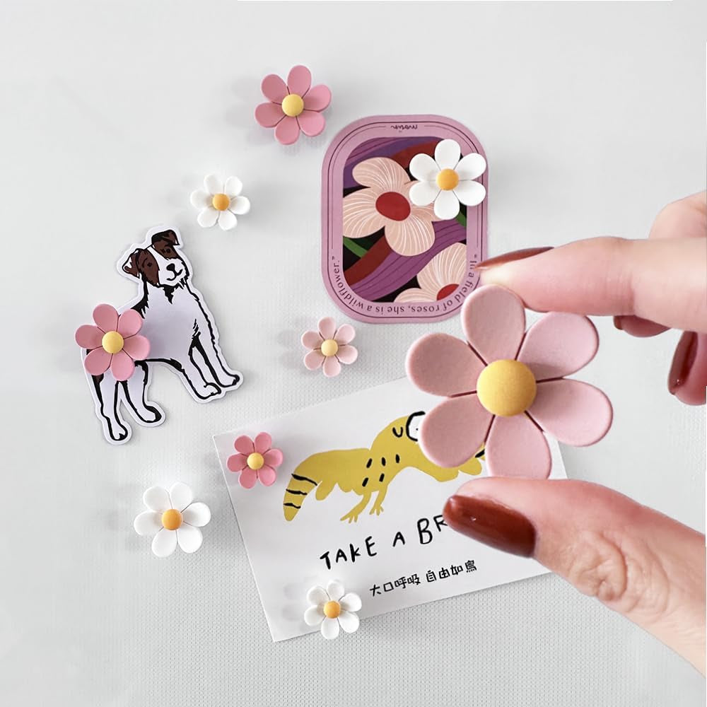 18-pcs-cute-flower-magnet-girl-pink-magnet-for-fridge-and-locker-whiteboard-and-decoration-18-pcs-flower-pink