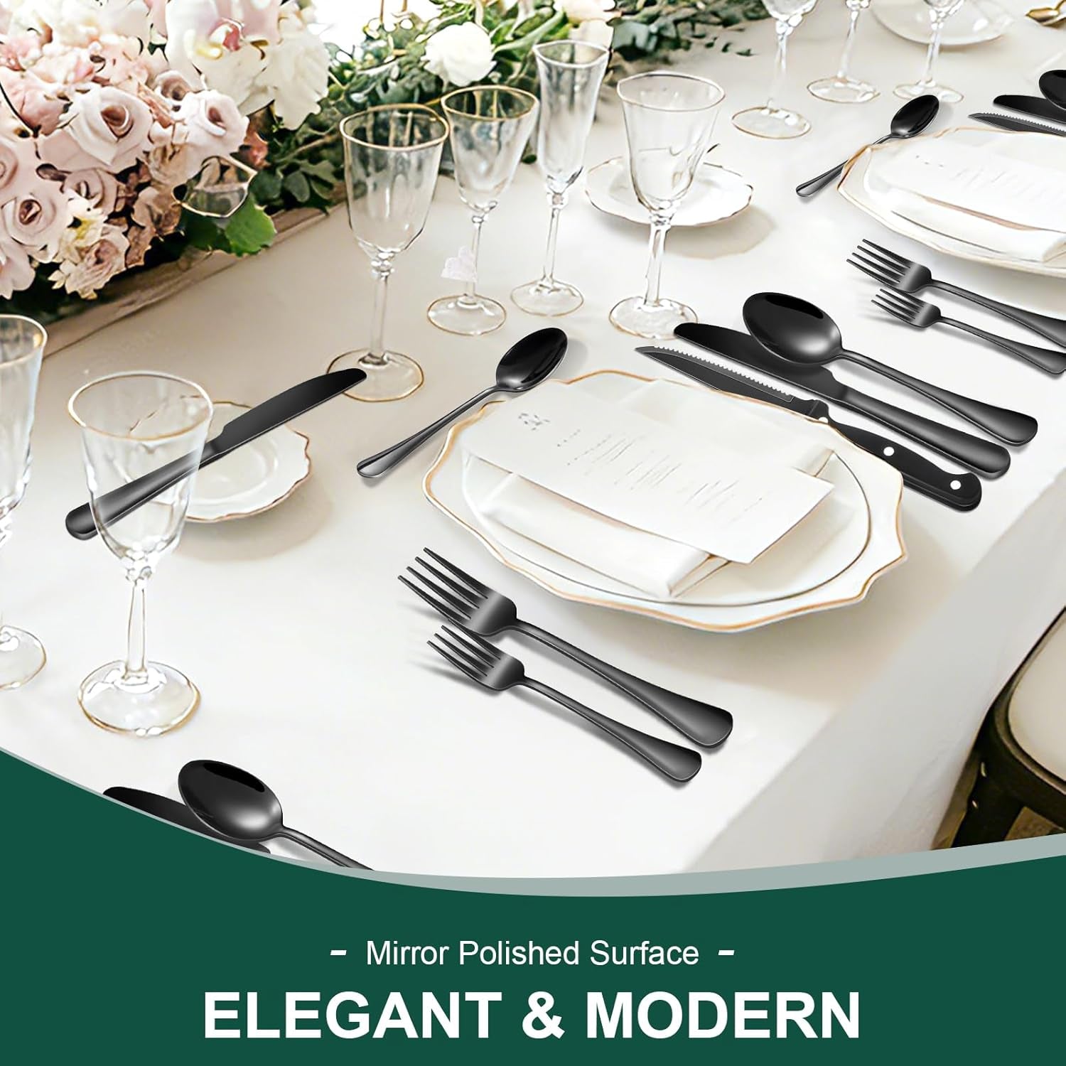 24-piece-black-silverware-set-with-steak-knives-black-stainless-steel-flatware-set-for-4-food-grade-tableware-cutlery-set-rust-proof-mirror-polished-dishwasher-safe