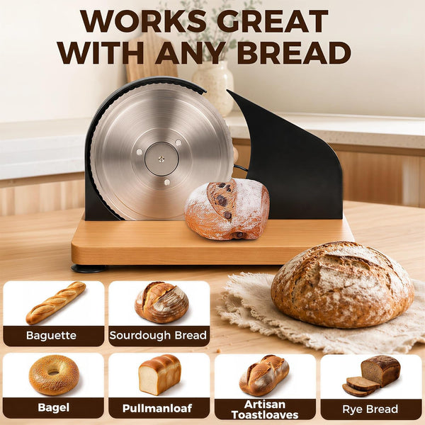 Manual Bread Slicer for Homemade Sourdough Bread, Adjustable Thickness7