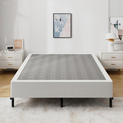 Queen Size Box Spring Bed Base 9 Inch, 3000Lbs Heavy Duty Box Spring Queen Metal Mattress Foundation, Tool-Free Easy Assembly, Noise Free8