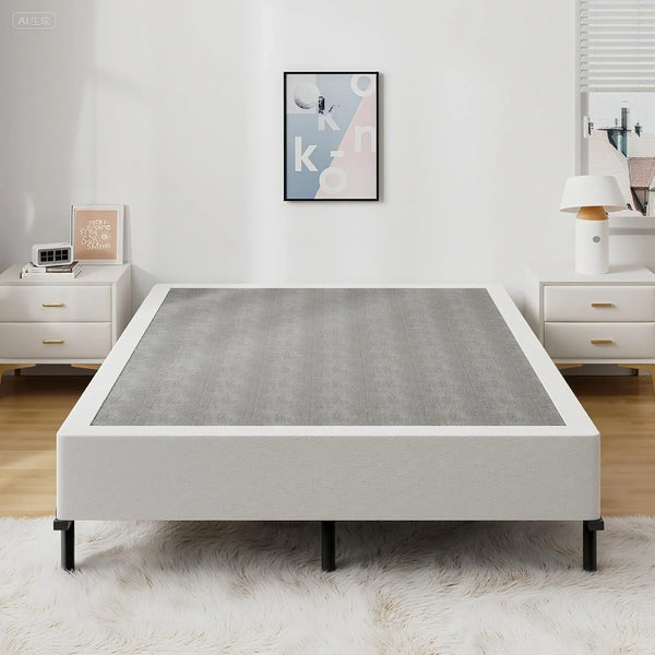 Queen Size Box Spring Bed Base 9 Inch, 3000Lbs Heavy Duty Box Spring Queen Metal Mattress Foundation, Tool-Free Easy Assembly, Noise Free8