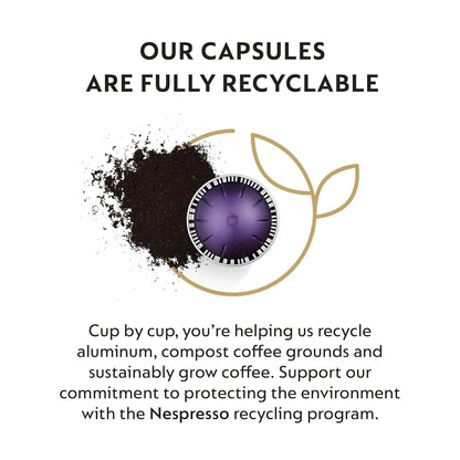 Nespresso Vertuo, Espresso Variety Pack, 50-Count Espresso Coffee Pods | Capsules Medium and Dark Roast Pack of 14