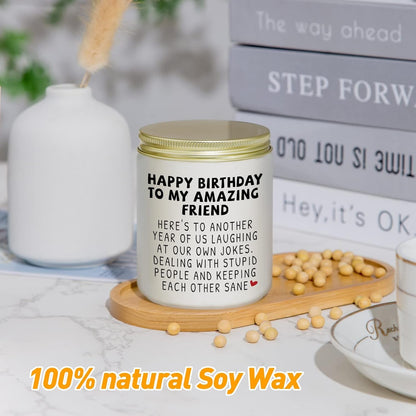 Happy Birthday Gifts for Women Best Friend, Lavender Candle5