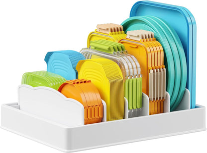 Kitchen Cabinet Organizer for Food Contanier Lid with 7 Sections1