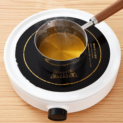 Stainless Steel Mini Sauce Pan,250Ml Small Pot with Pour Spout | for Melting Butter or Heating Milk.Pour Spout Design Ideal for Singles, Babies,And Coffee Lovers.8