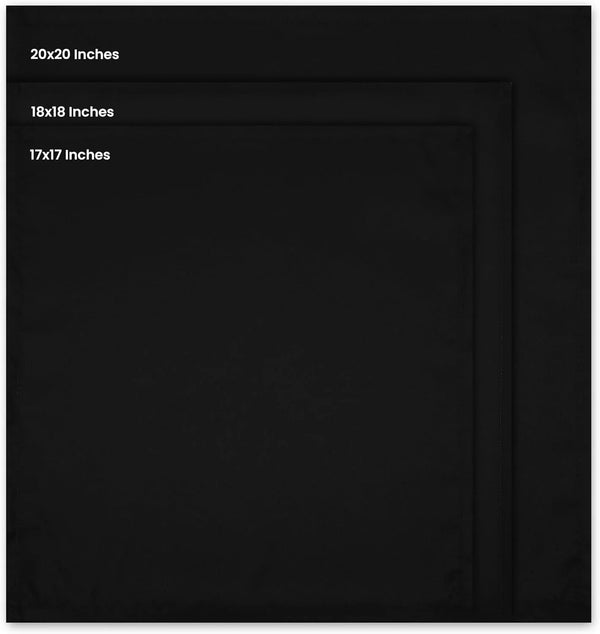 Bulk 144-Pack Hotel Cloth Napkins, 20" X 20", Wrinkle Resistant, Black2