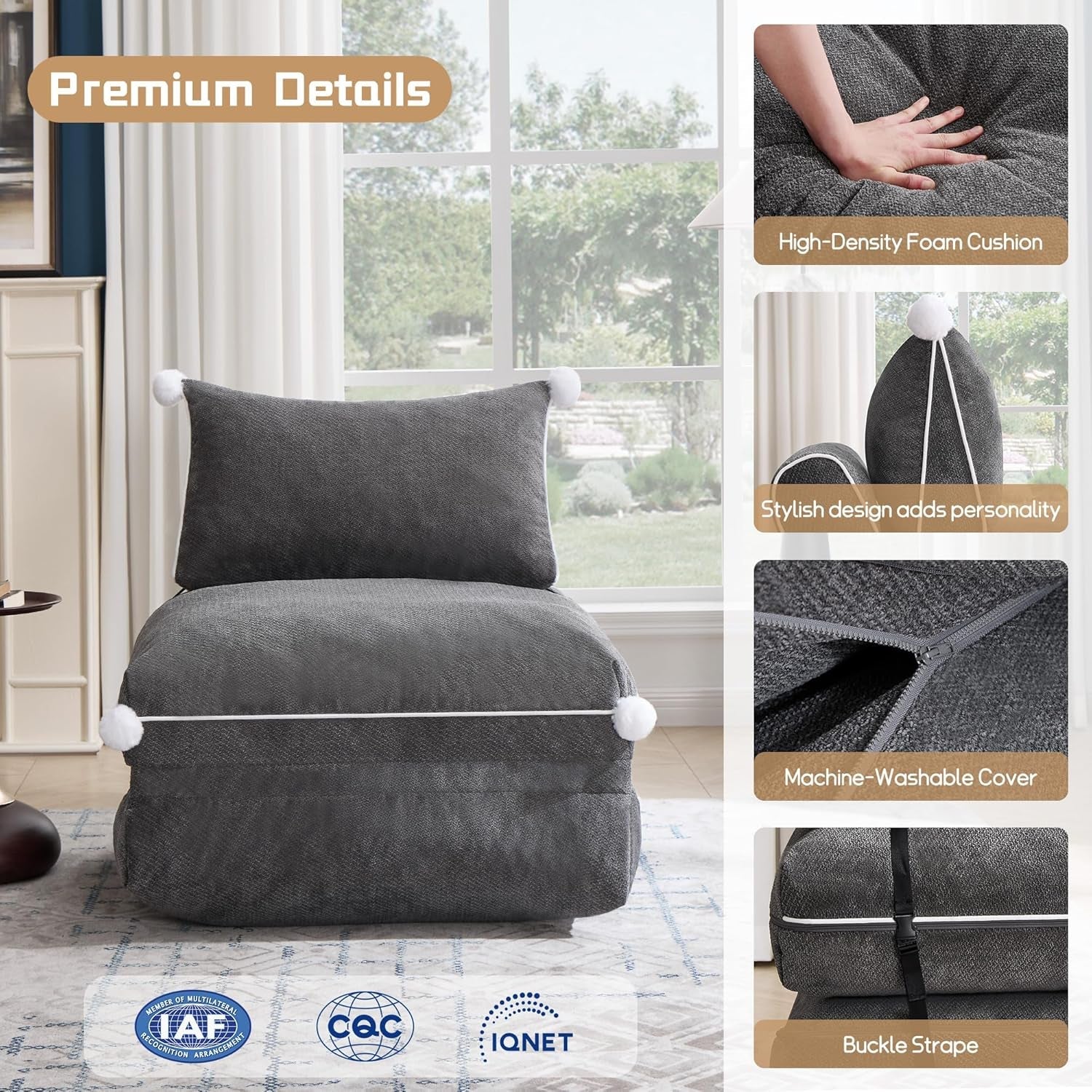 folding-sofa-bed-convertible-fold-out-couch-bed-for-adults-comfy-chenille-sleeper-chair-with-back-support-no-wall-needed-floor-sofa-bed-for-living-room-bedroom-apartment-grey