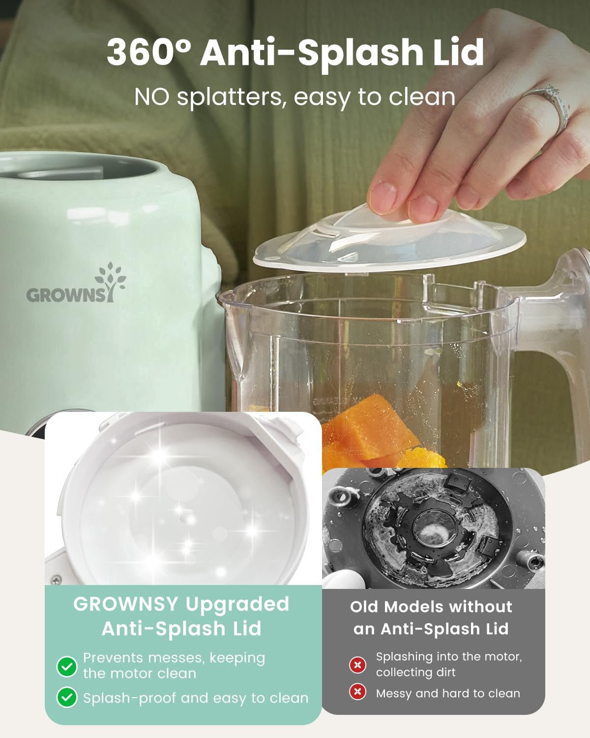 baby-food-maker-steamer-blender-baby-food-processor-green-bpa-free-elevated-steam-basket-healthy-homemade-baby-food-purees-starting-solids-blw-baby-feeding-essentials-6-months