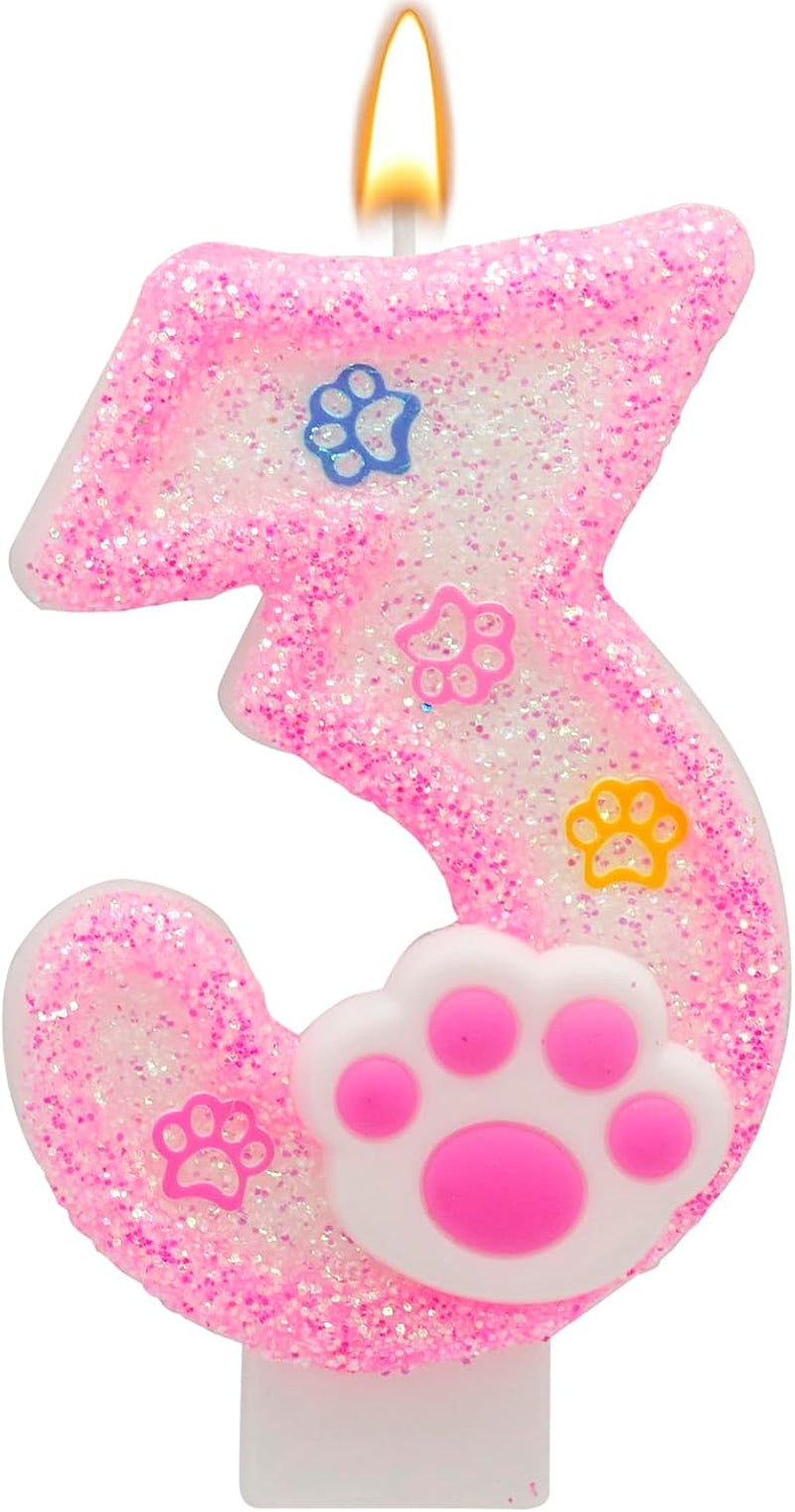 pink-number-3-birthday-candle-with-paw-print-design-cat-and-dog-theme-cake-topper-for-party-decorations-for-pet-party-decor-anniversary-celebrations-supplies-pink-number-3