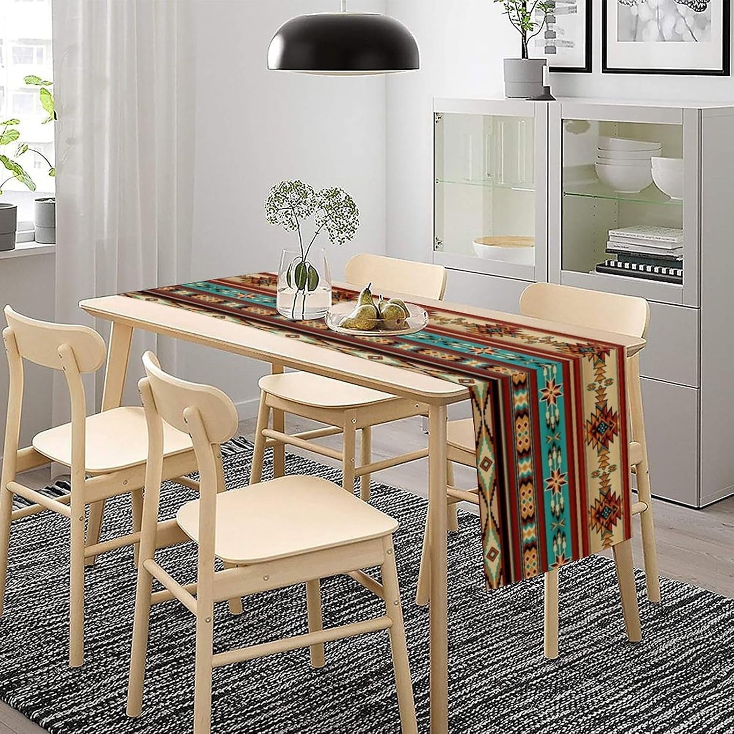 aztec-table-runner-vintage-southwest-ethnic-geometric-triditional-table-runner-for-kitchen-farmhouse-wedding-party-holiday-dinner-home-13x36