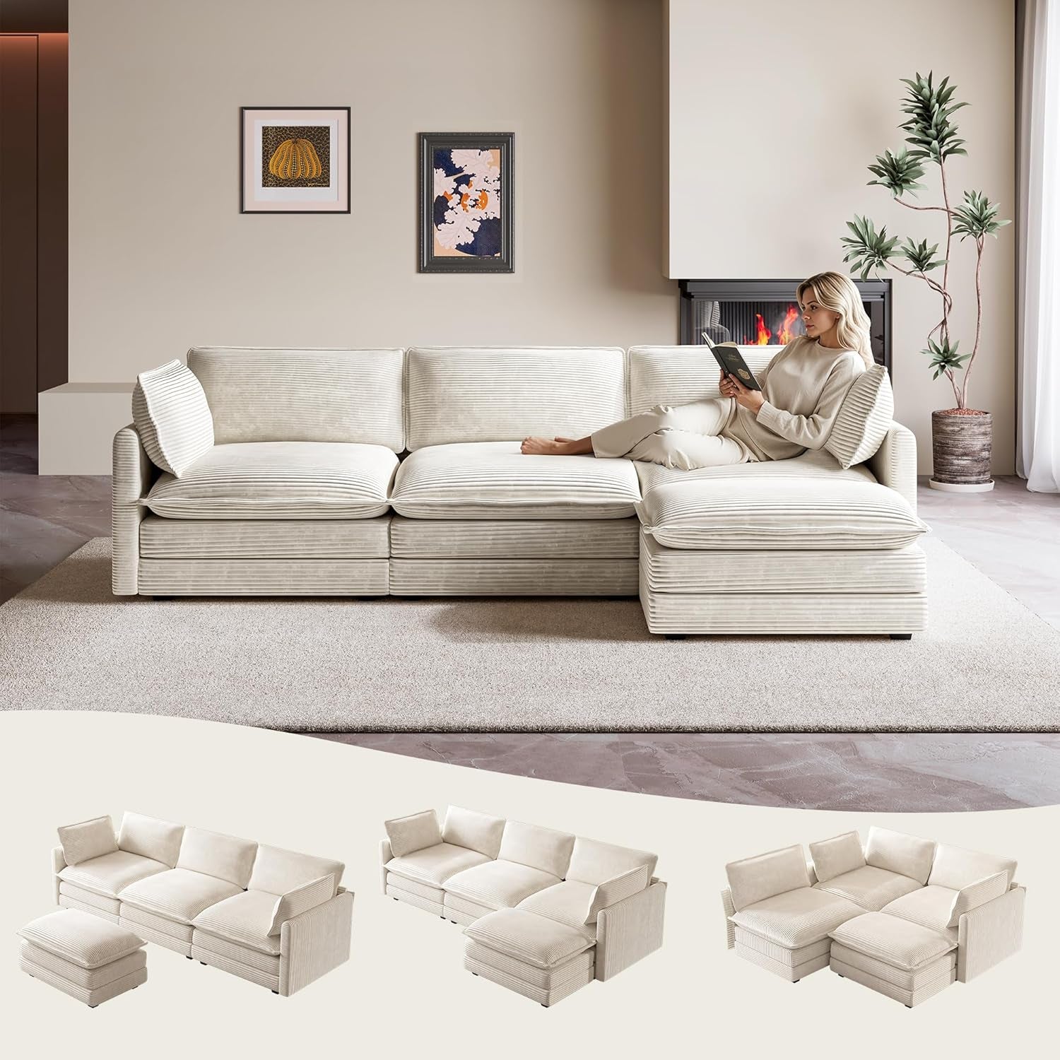 104-modular-sectional-cloud-couch-with-movable-ottoman-4-seat-modern-corduroy-sofa-deep-seat-l-shaped-couch-for-living-room-bedroom-apartment-beige