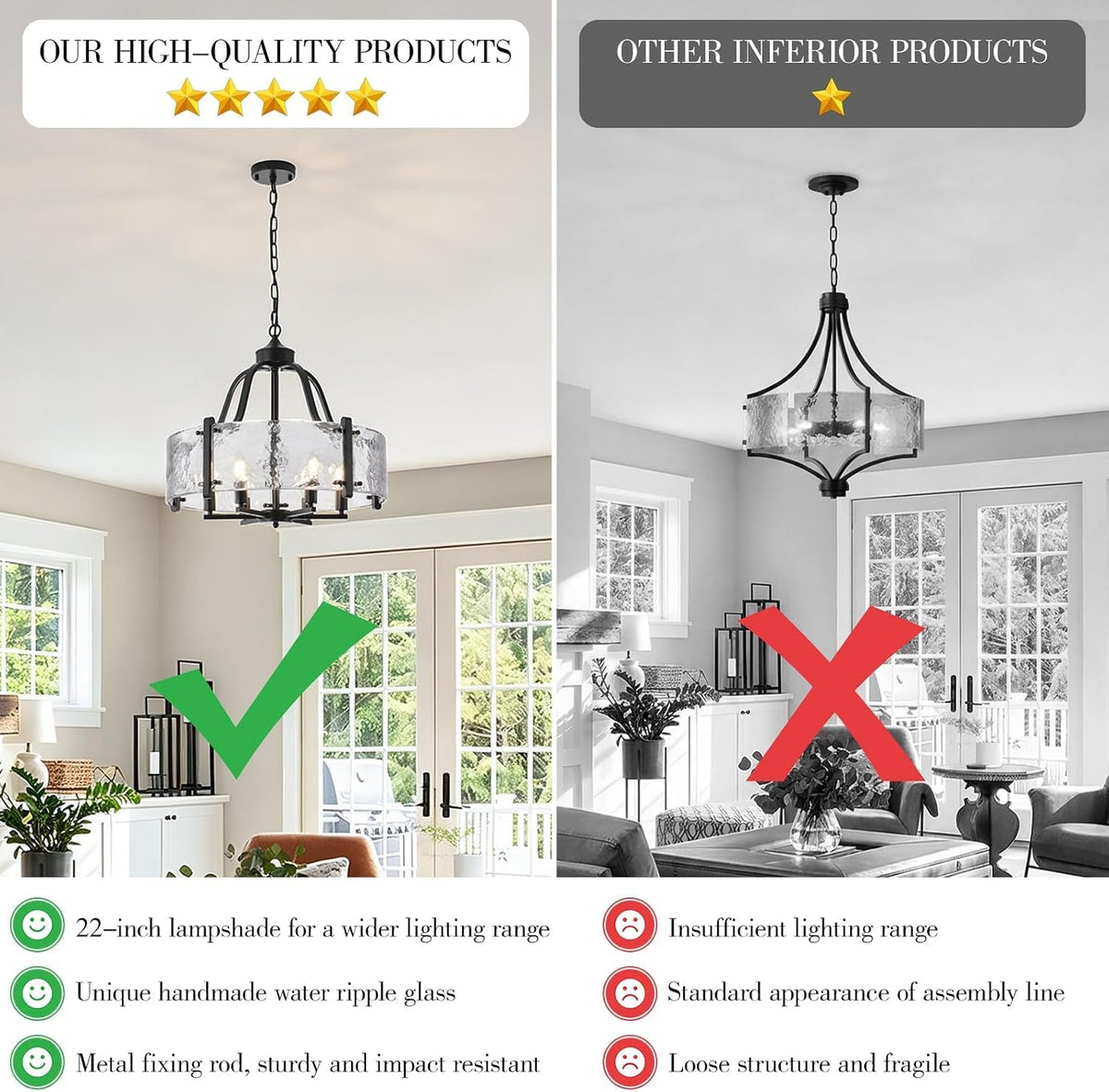 water-textured-glass-chandelier-22-black-round-dining-room-light-fixture