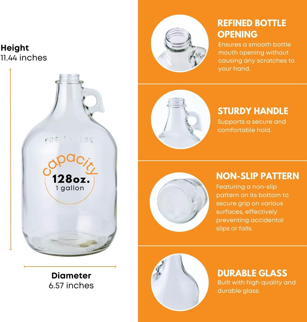 1-gallon-glass-jug-4-pack-with-polyseal-caps-128-oz-laundry-container-clear-glass-jugs-with-lids-1-gallon-for-water-juice-syrups-and-household-storage-with-sturdy-handles-and-reusable-design