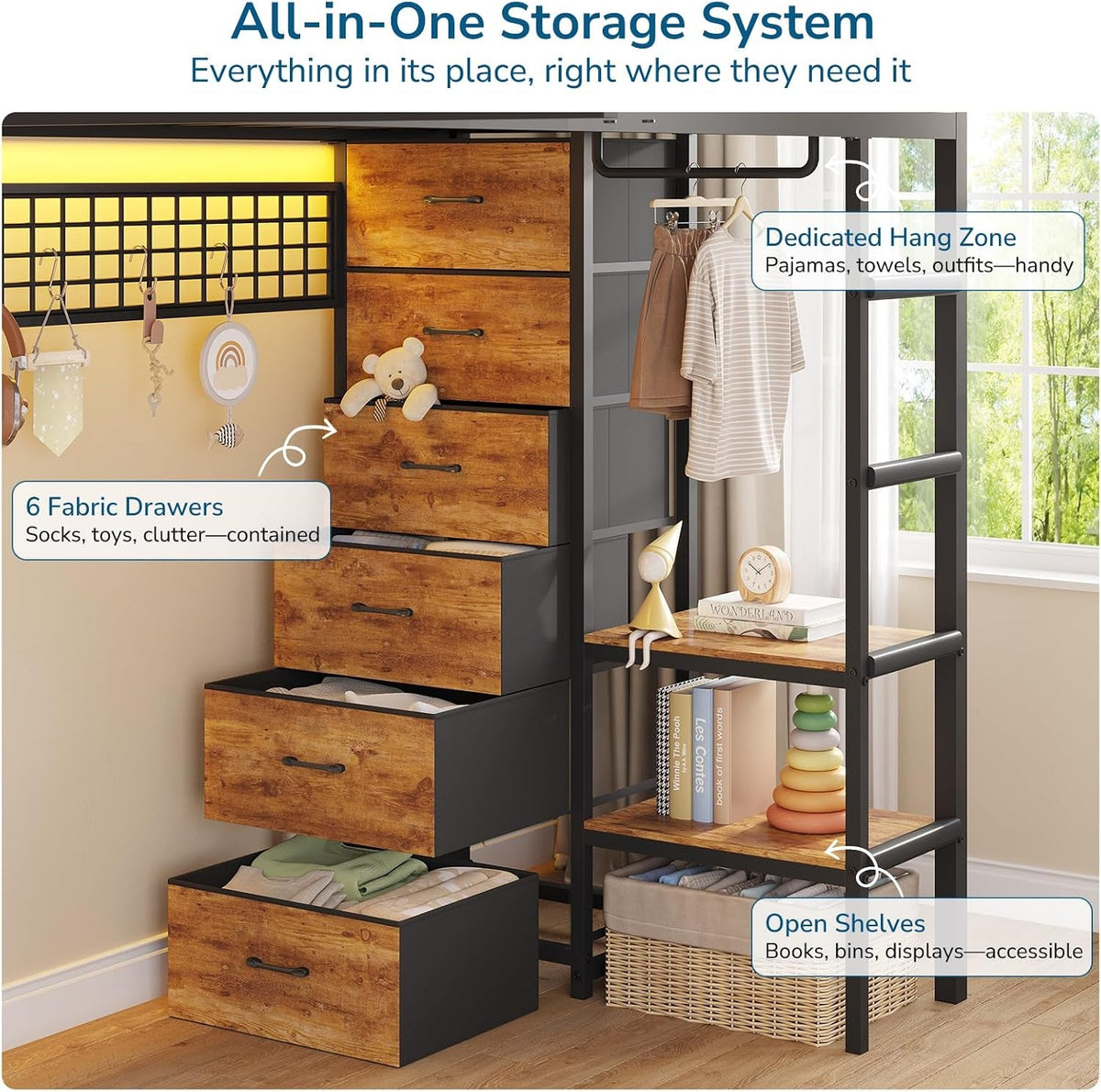 triple-bunk-bed-with-9-storage-drawers-and-led-lights-twin-over-twin-3-bed-bunk-beds-for-kids-with-shelves-and-pegboard-heavy-duty-metal-bunk-bed-with-full-length-guardrail-and-dual-ladders-black