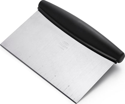 OXO Good Grips Multi-Purpose Scraper & Chopper | Dough Cutter for Pizza, Bread and Cookie Dough, Multi-Purpose Vegetable Chopper, Dishwasher-Safe, Pastry Scraper1