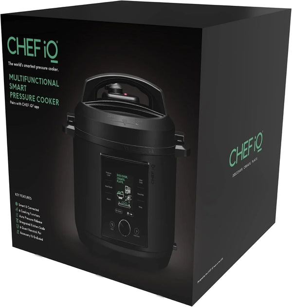 CHEF Iq Smart Pressure Cooker with Wifi and Built-In Scale - Easy-To-Use 10-In-1 Multicooker with 500+ Guided Recipes - Rice Cooker, Slow Cooker, Instant Meals for Foodies - 6 Quart - Family Size9
