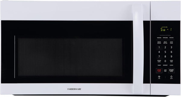 1.7 Cu. Ft. Countertop Microwave Oven – 1000 Watts Power, Auto Cook Settings, Defrost, Easy Clean and Child Safety Lock - White1