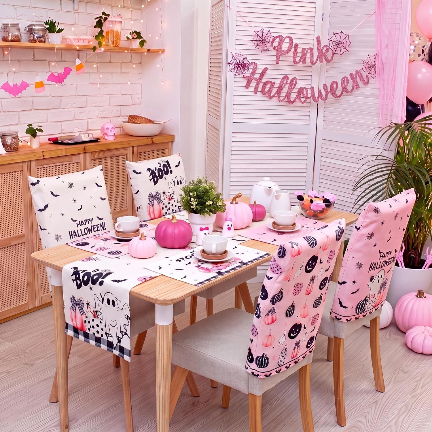 13-pcs-pastel-halloween-table-runner-placemats-and-chair-cover-set