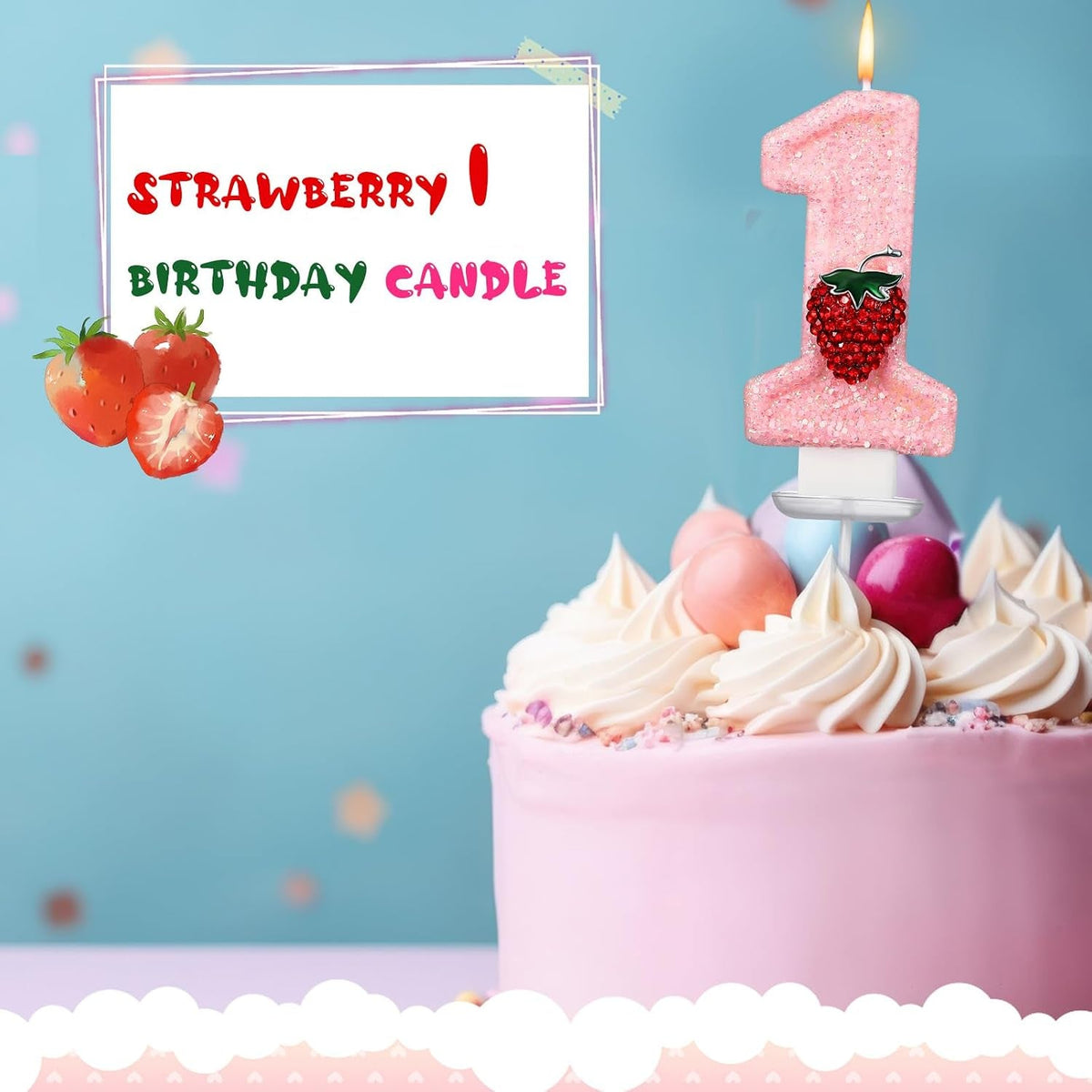 strawberry-1-candle-for-first-birthday-pink-number-1-candle