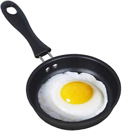 One Egg Frying Pan, Mini Induction Frying Eggs Pan, 4.7" Single Egg Durable Small Pan with Handle Heat Resistant Non Stick Pot, Portable Pan for Stove Gas Induction Hob1