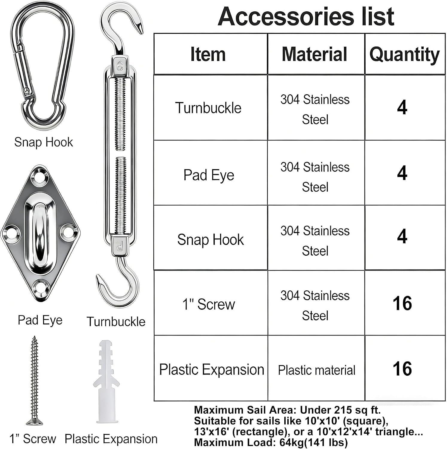 44-pcs-shade-sail-hardware-kit-6-inch-outdoor-sun-sail-accessories-304-stainless-steel-turnbuckles-brackets-for-triangle-rectangle-sails-patio-canopy-installation-hardware-set