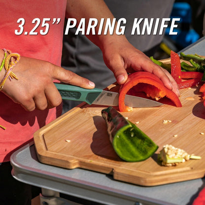 Gear Compleat Cutting Board Set - Cutting Board Kit with Polypropylene & Bamboo Cutting Boards - Features Paring Knife & Chef'S Knife in Nesting Design6