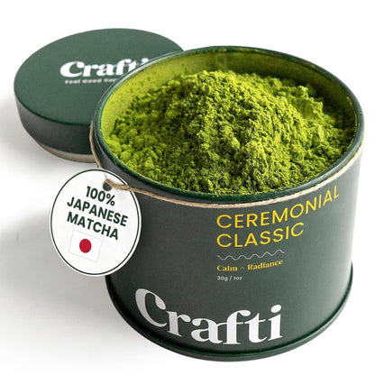 Ceremonial Grade Matcha Powder | Organic | 100% First Harvest | Unsweetened Authentic Japanese Daily Matcha Green Tea Powder (30G / 1.06Oz)1