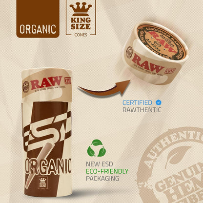 Cones Organic King Size - 100 Pack - Slow Burning Pre Rolled Cones with Tips Included4