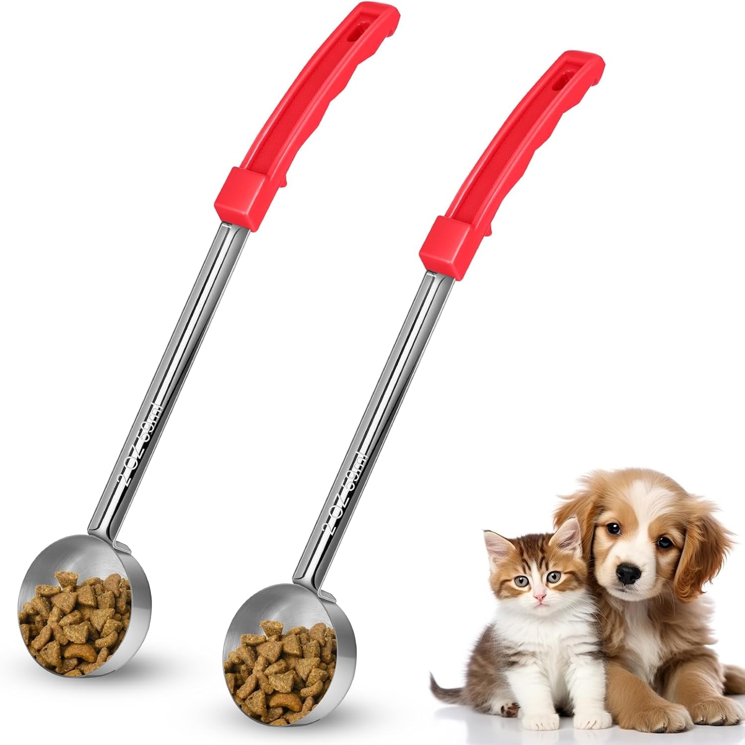 2-pcs-dog-food-scoop-1-4-cup-stainless-steel-dog-food-measuring-cups-long-handled-scoop-for-dogs-cats-birds-and-rabbits-food-1-4-cup