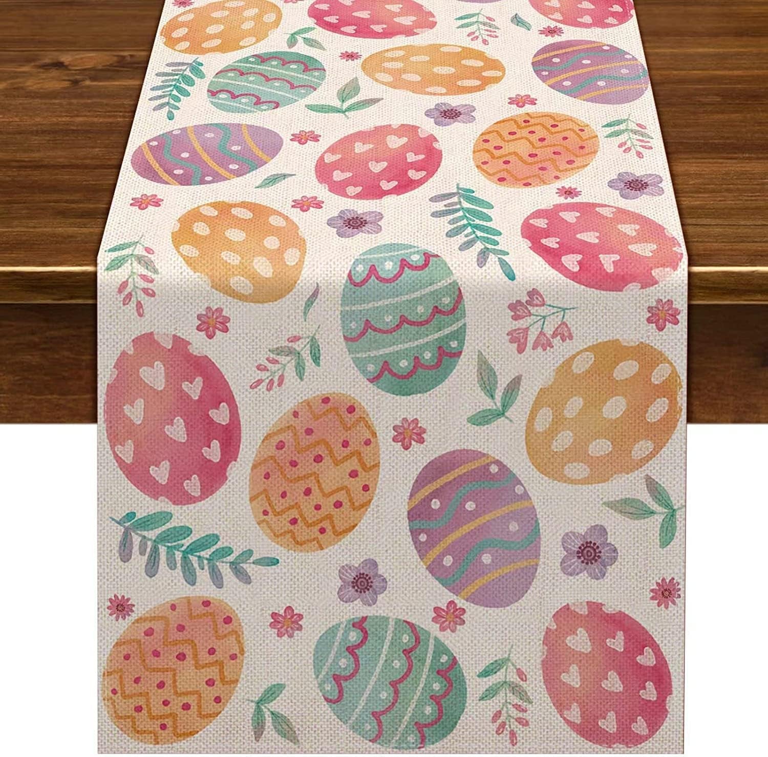 linen-happy-easter-table-runner-108-inches-long-spring-easter-egg-decoration-farmhouse-home-dining-room-kitchen-table-decor