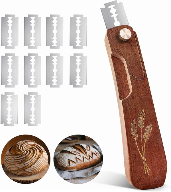 Wooden Bread Lame Scoring Tool for Sourdough with Screw Lock1