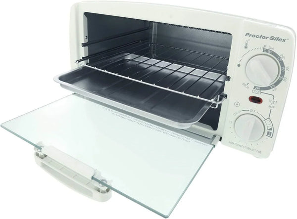 Ham.Beach/Proctor Silex 4Slice Toaster Oven Broilr White 31116, 42