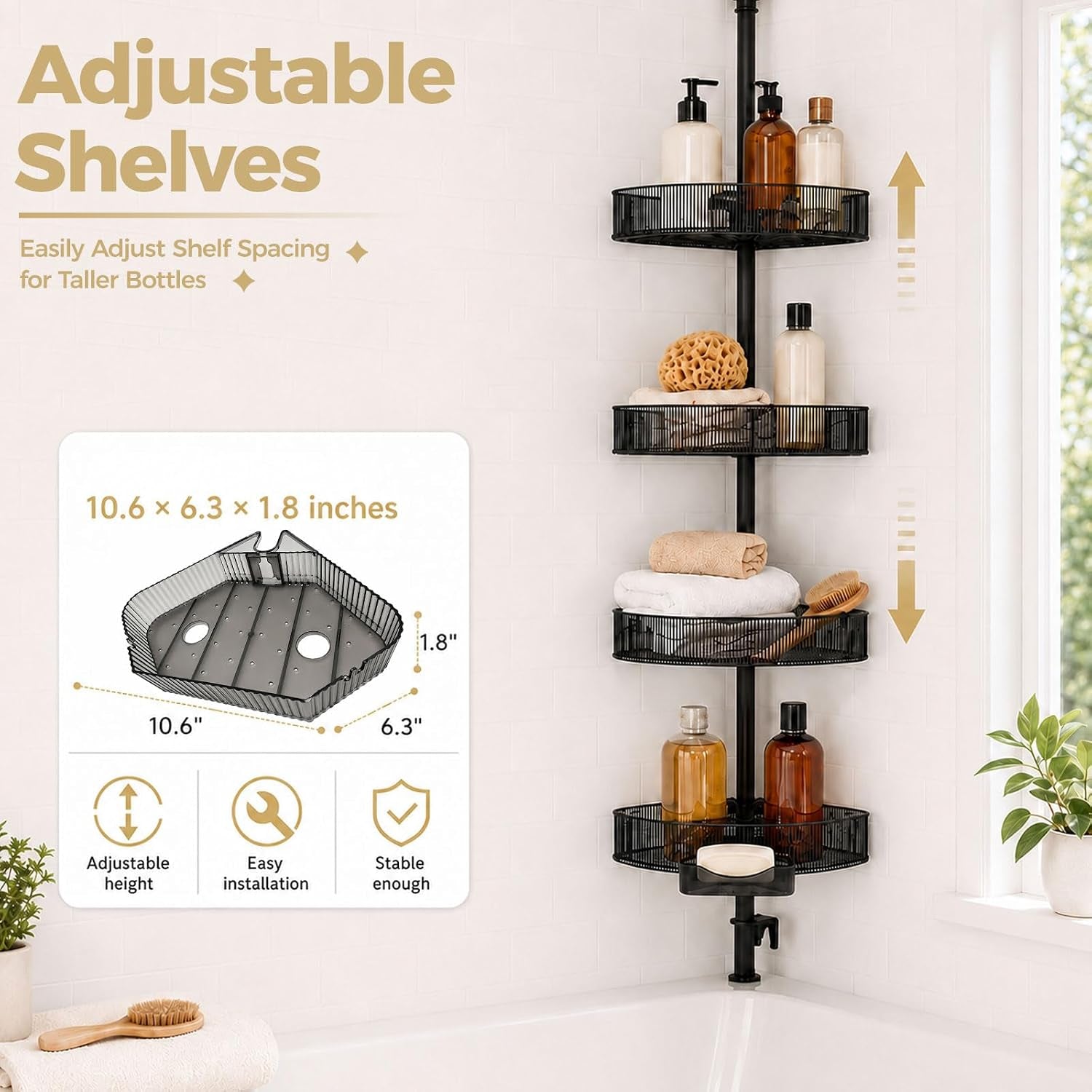 corner-shower-caddy-adjustable-4-tier-rustproof-bathroom-organizer-shelves-45-75-inch-no-drill-quick-installation-bathtub-corner-shelf