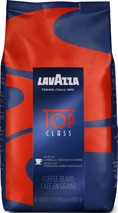 Lavazza Top Class Whole Bean Coffee Blend, Medium Espresso Roast Bag, 2.2 Pound, 1 Count, Authentic Italian, Blended and Roasted in Italy, Full Bodied with Smooth and Balanced Flavor1