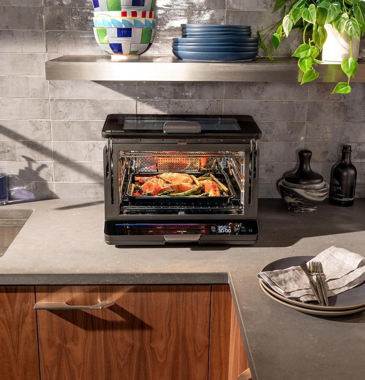 ge-profile-smart-oven-with-no-preheat-11-in-1-countertop-oven-including-air-fry-warm-toast-broil-roast-pastry-reheat-and-more-wifi-and-smart-connected-black