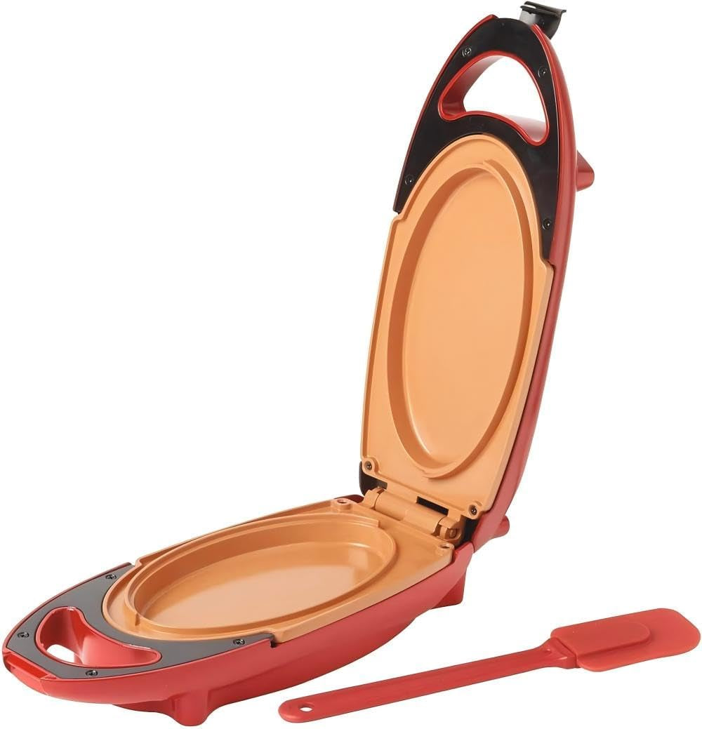 red-copper-5-minute-chef-electric-frying-pan-smokeless-nonstick-pan-steak