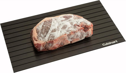 Defrosting Tray for Frozen Meat, Advanced Conductive Aluminum | Meat Defroster Plate Rapidly Thaws Meat and Preserves Flavors with a Non-Stick, Easy-To-Clean Surface, CDT-010P8